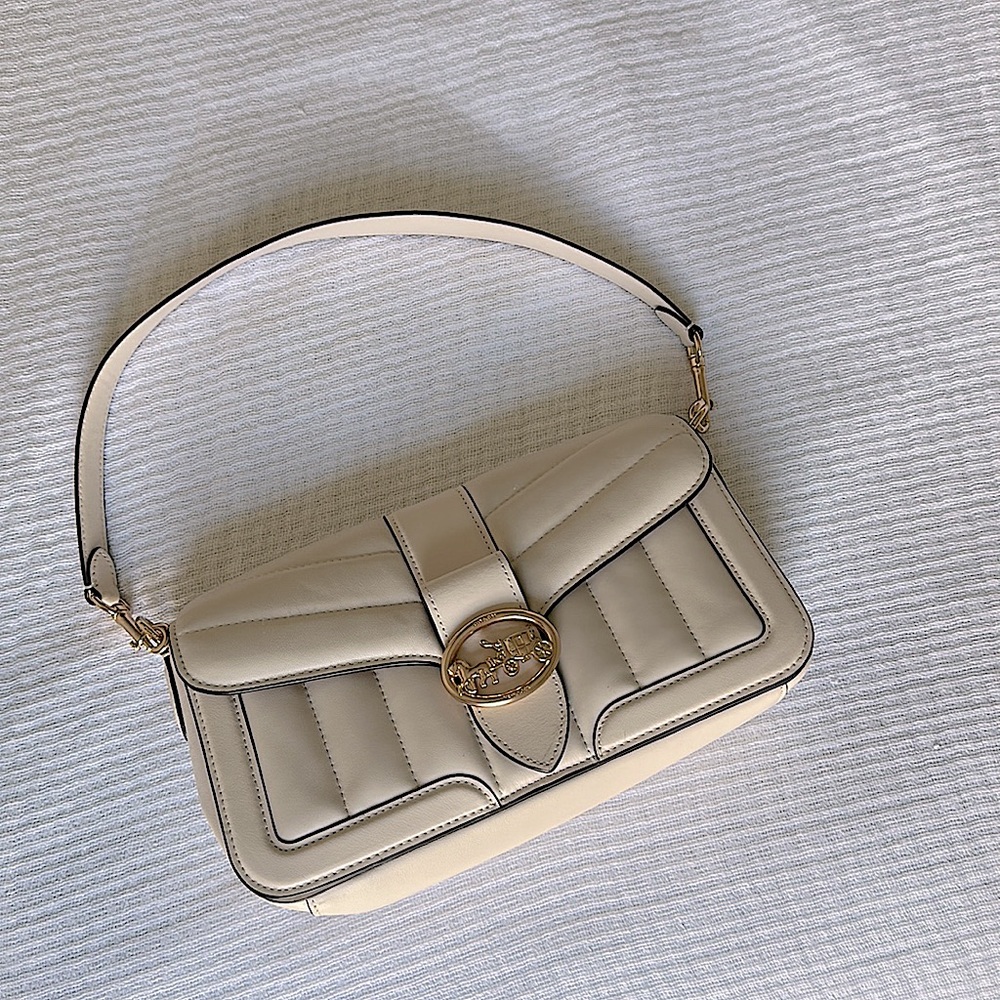 COACH cream tabby shoulder bag